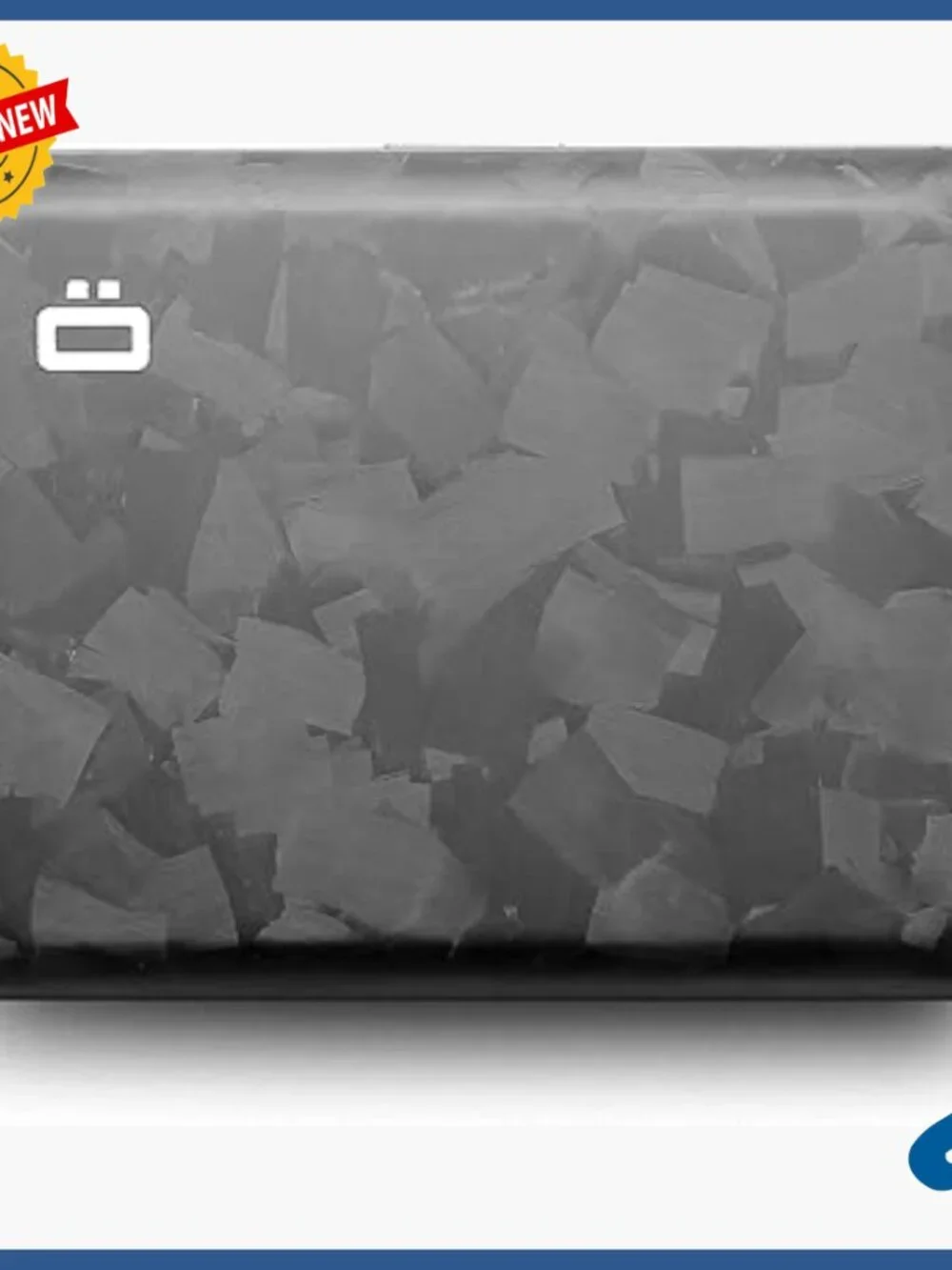 Forged Carbon Fiber Card Holder with RFID Protection, Metal Lock